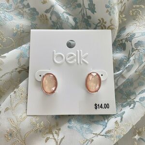 Belk Blush Oval Earrings